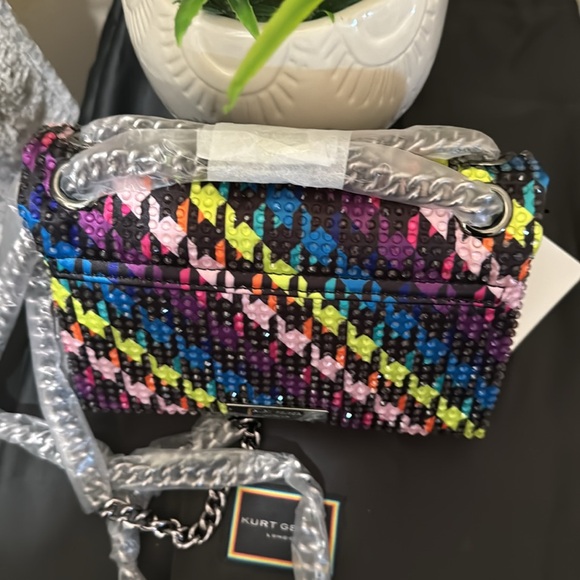 Kurt Geiger London Mini Kensington Crystal Convertible Crossbody Bag - Picture 13 of 17